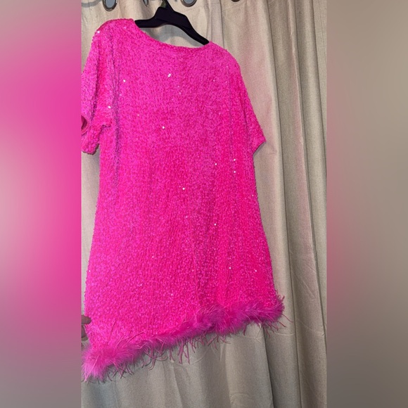 Fashion Nova Hot Pink Sequin Mini Dress - Picture 2 of 4